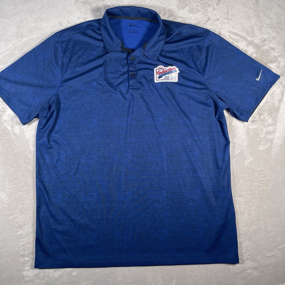 Nike Polo Baseball Hall of Fame 2024 Induction Ceremony Mens XL Blue Mauer